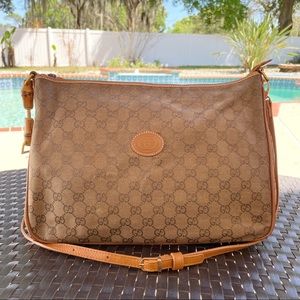 Gucci 1980s GG Monogram Crossbody Bag